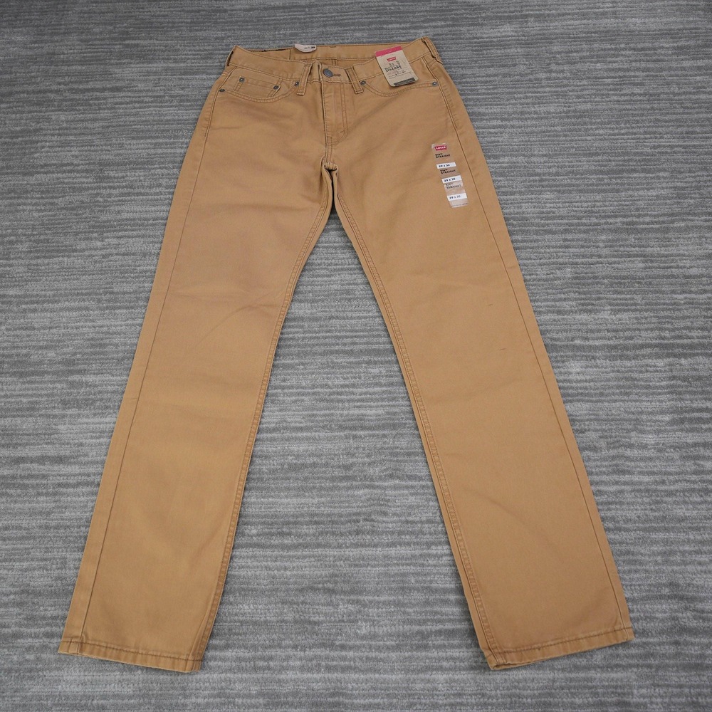Levis 514 Straight Fit‎ Tan Chino Pants Mens 29x30 Cotton Twill Khaki New